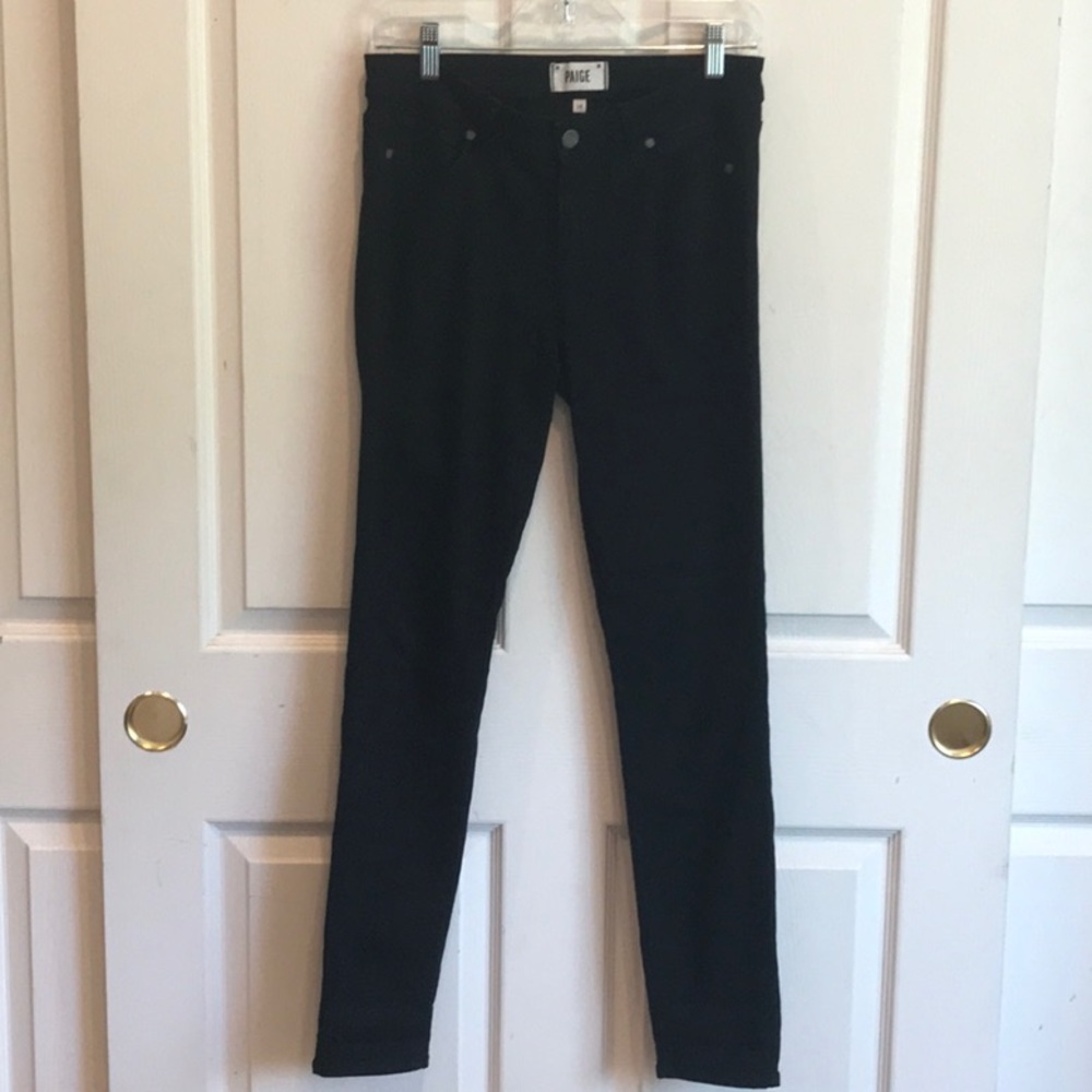 Paige Verdugo Ultra Skinny Black Jeans size 28